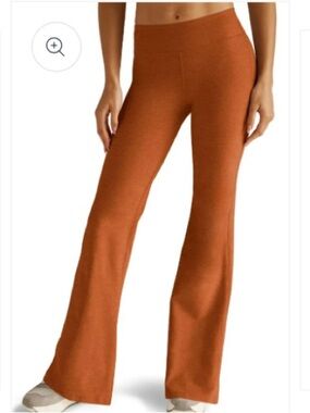 Beyond Yoga Heathered Rust Flare Yoga Pants XL Bootcut Leggings